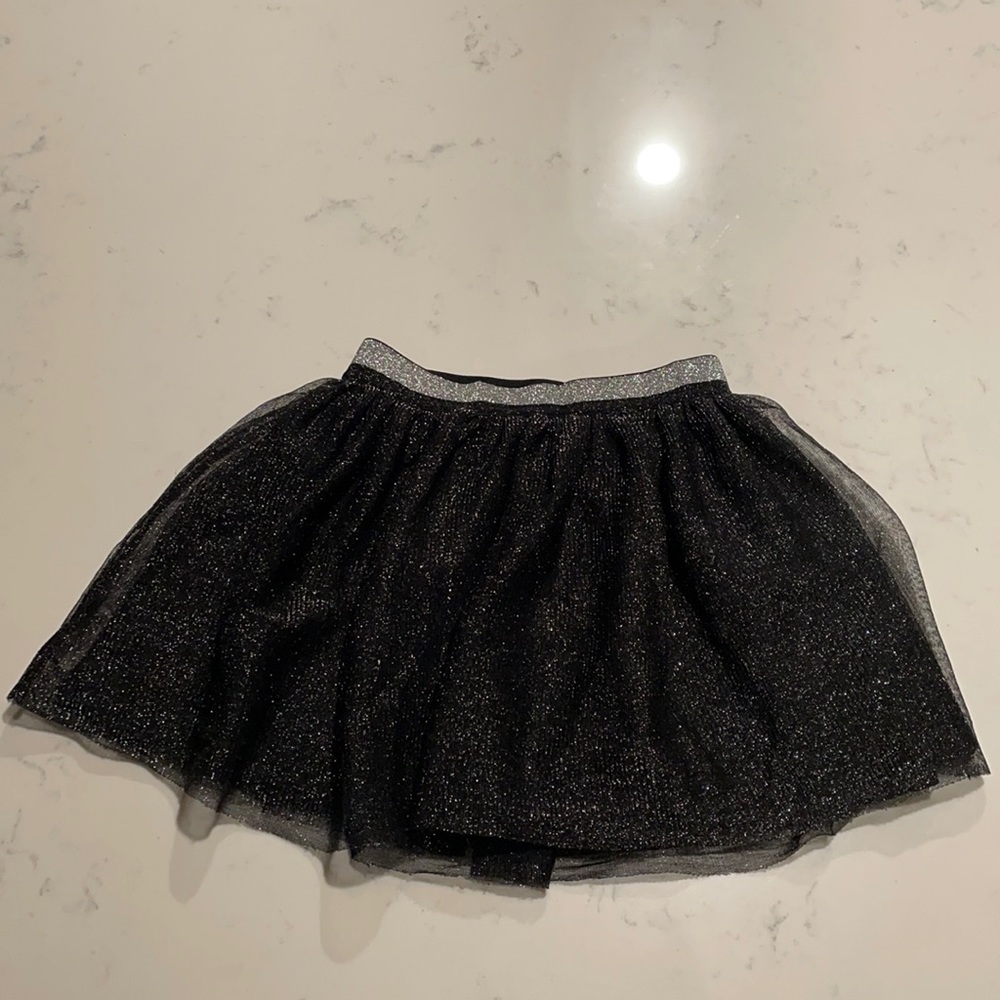 Black and Silver Glitter Skirt